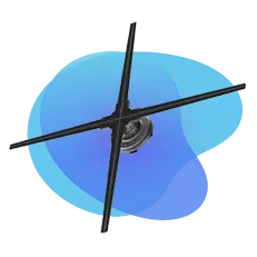 Голографический 3д вентилятор диаметром 72см